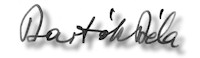 Bartók's signature