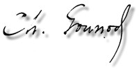 Gounod's signature