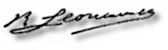Leoncavallo's signature