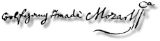 Mozart's signature
