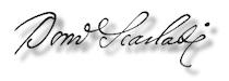 Scarlatti's signature