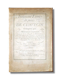 Cover of Couperin's Pièces de Clavecin - 3<sup>rd</sup> Book